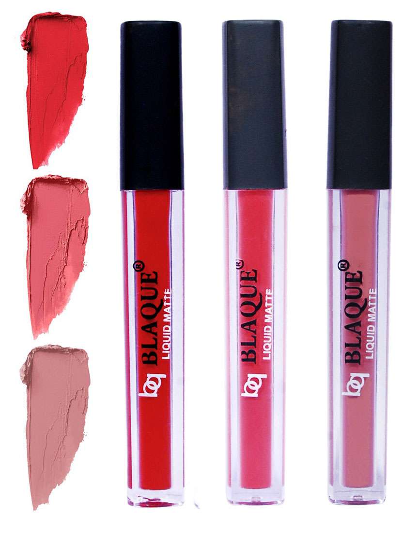 matte liquid lip gloss combo of 3 lipstick # 101-111-116