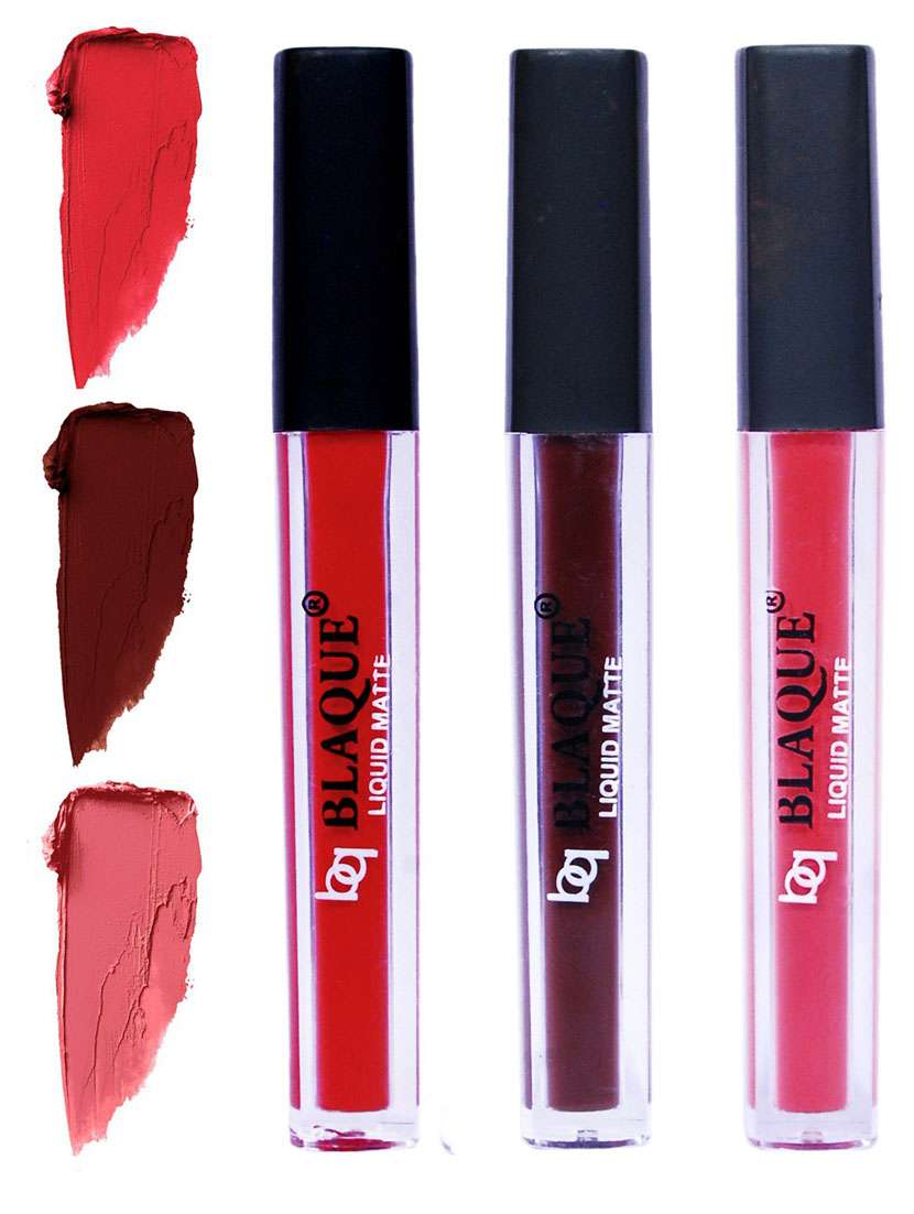 matte liquid lip gloss combo of 3 lipstick # 101-106-111