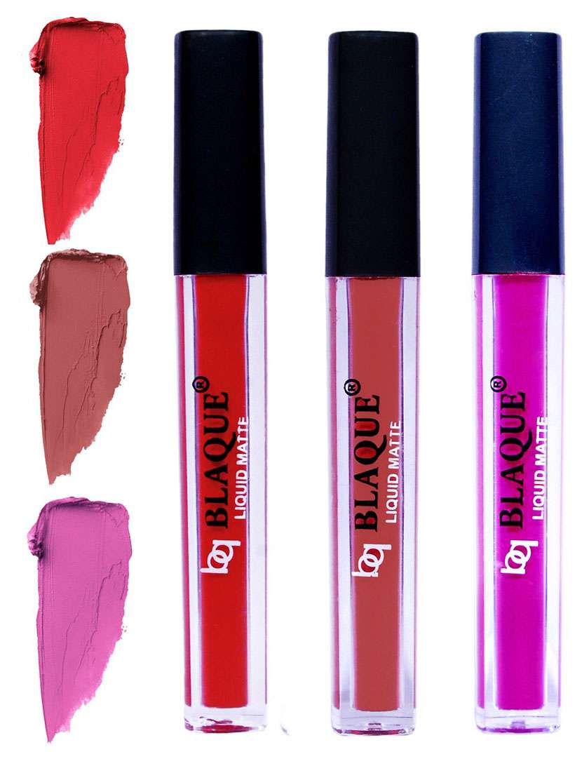 matte liquid lip gloss combo of 3 lipstick # 101-113-117
