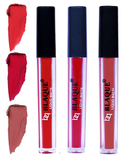 matte liquid lip gloss combo of 3 lipstick # 101-109-113 - 18767495 - Standard Image - 0