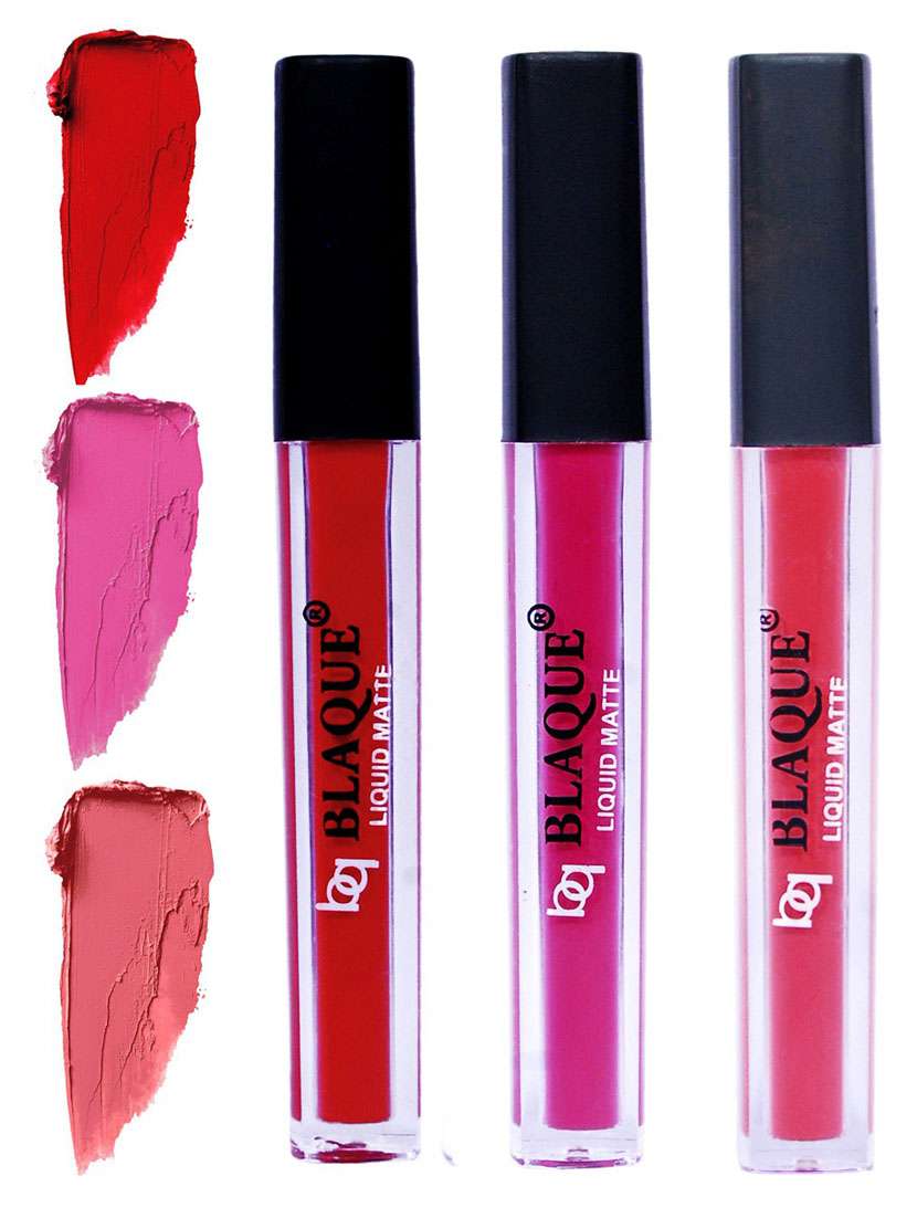 matte liquid lip gloss combo of 3 lipstick # 102-110-111