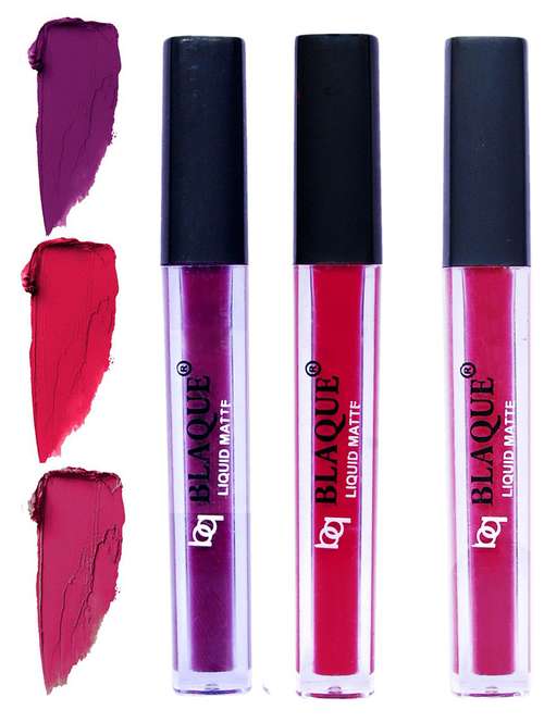 matte liquid lip gloss combo of 3 lipstick # 103-104-105 - 18767557 -  Standard Image - 0