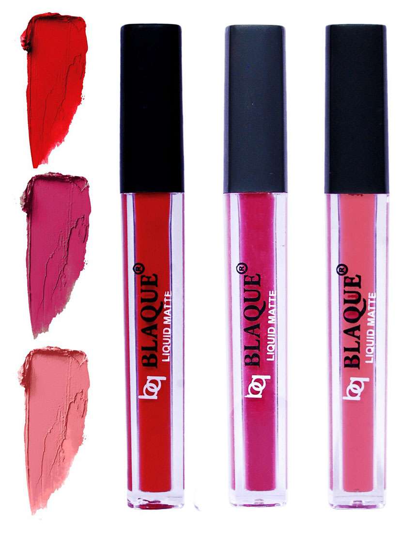 matte liquid lip gloss combo of 3 lipstick # 102-105-107 - 18767566 -  Zoom Image - 0