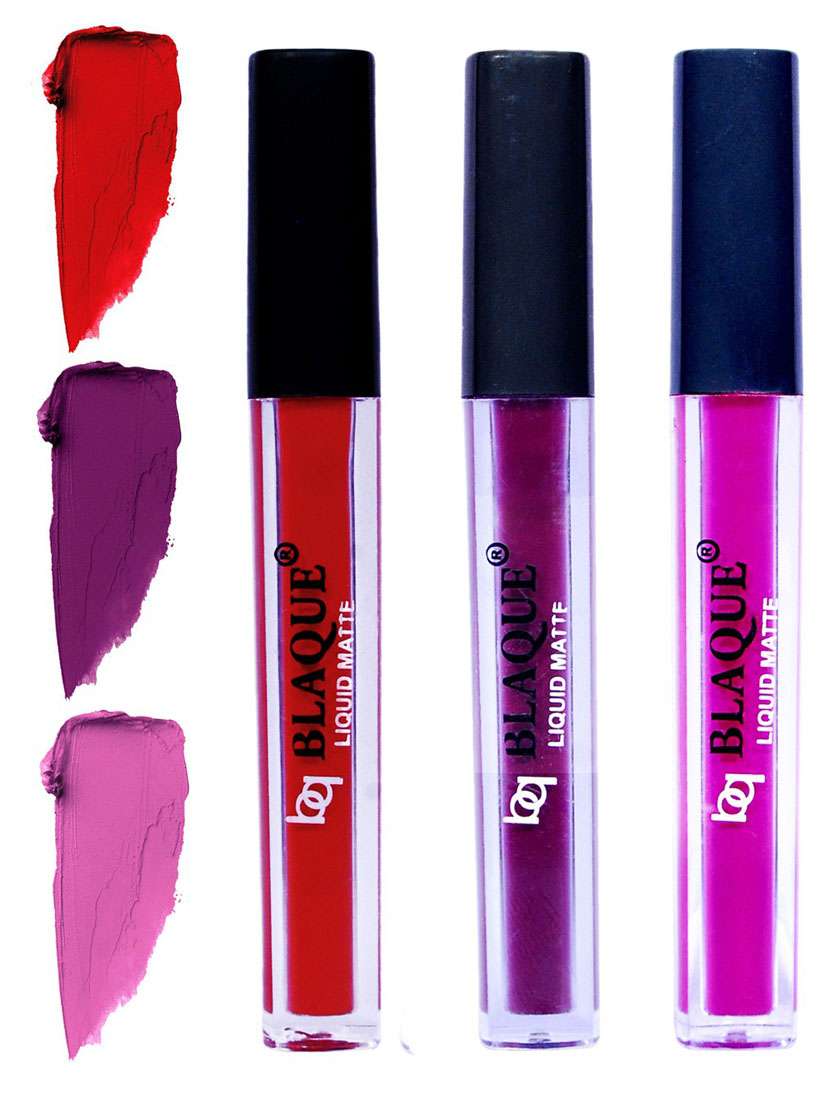 matte liquid lip gloss combo of 3 lipstick # 102-103-117