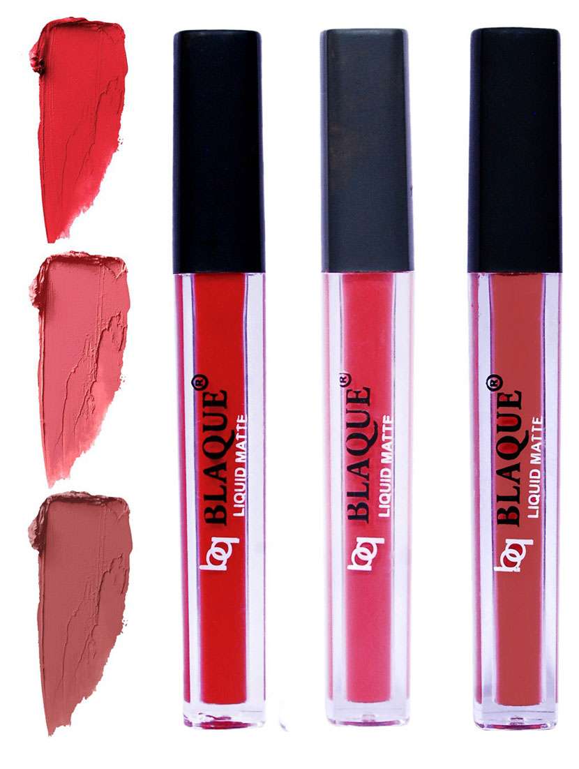 matte liquid lip gloss combo of 3 lipstick # 101-111-113