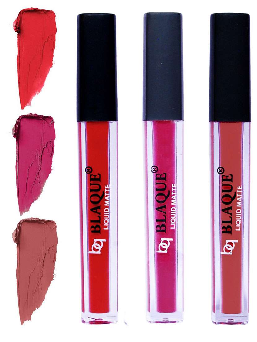 matte liquid lip gloss combo of 3 lipstick # 101-105-113