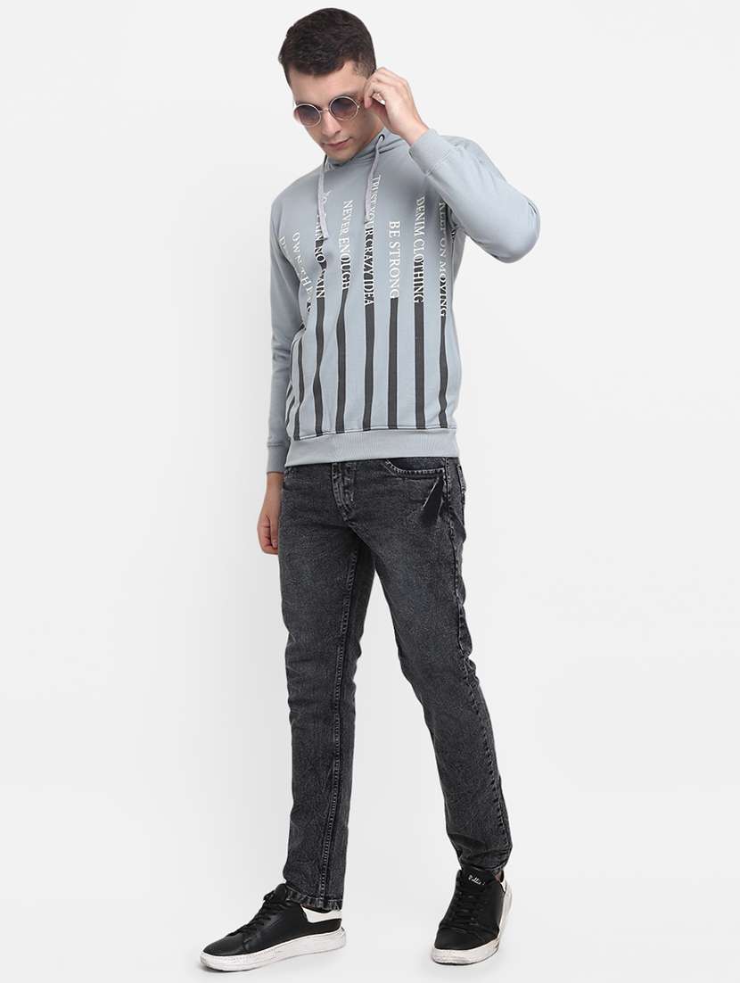 mens front print sweatshirt - 18788639 -  Standard Image - 3