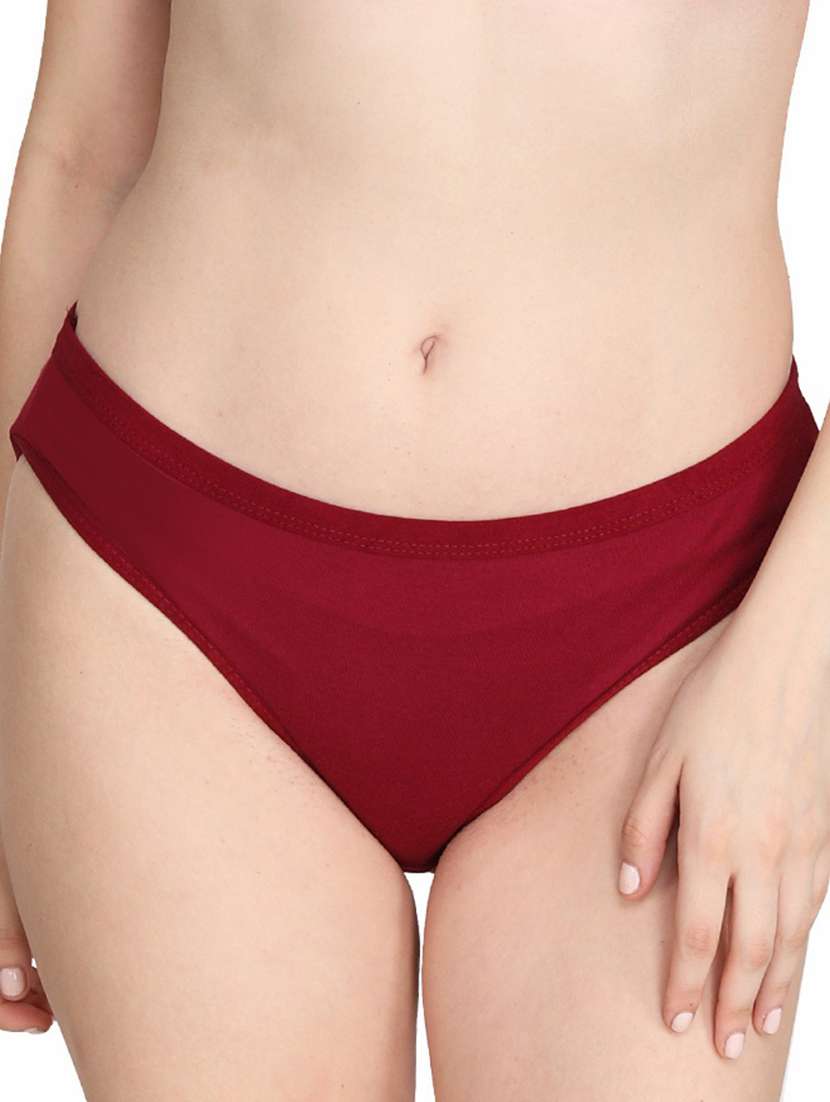 women solid hipster panty