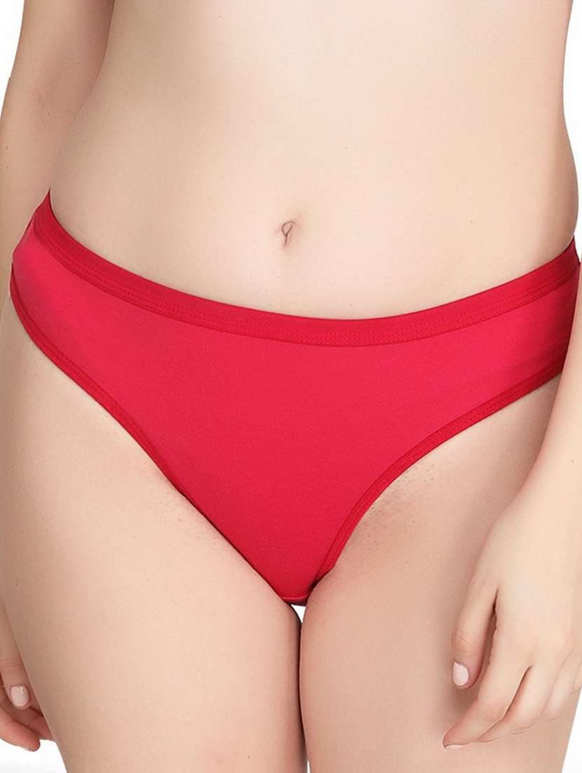 women solid hipster panty