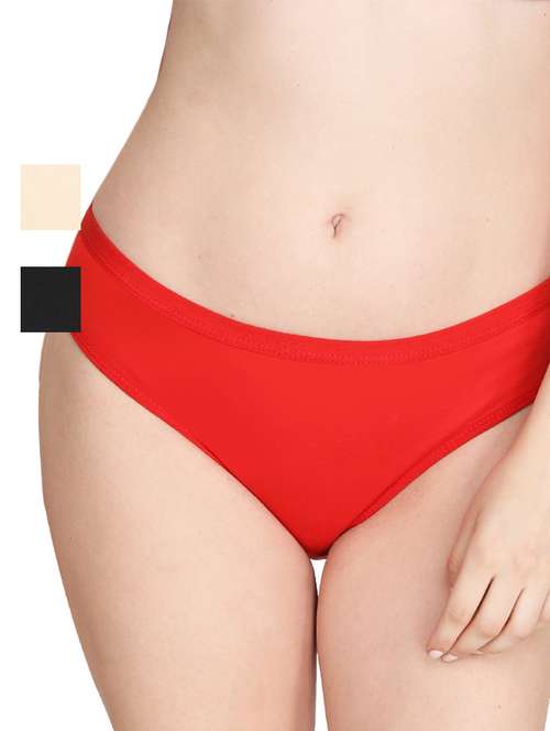 women pack of 3 solid hipster panty - 18788866 -  Standard Image - 0