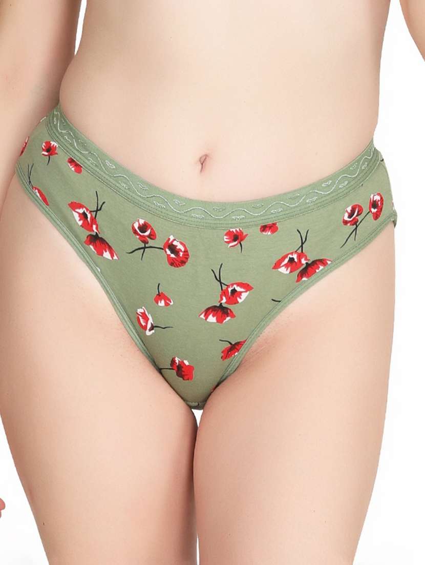 women printed hipster panty