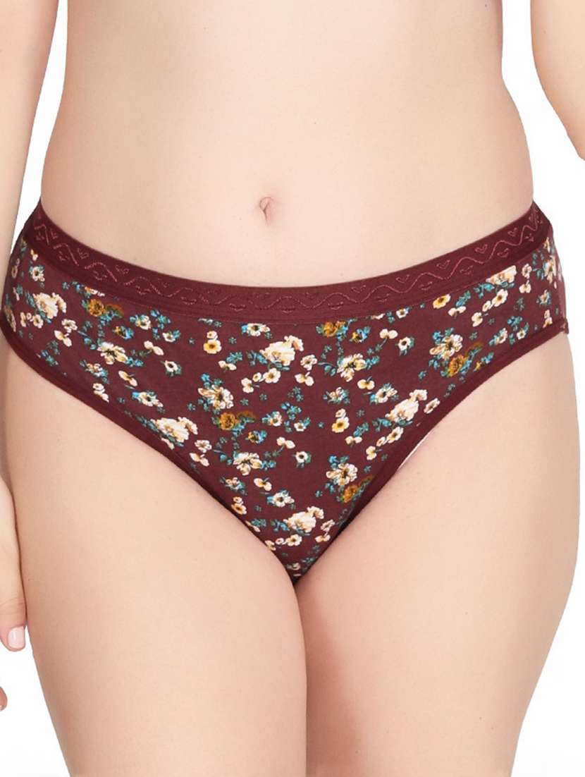women printed hipster panty