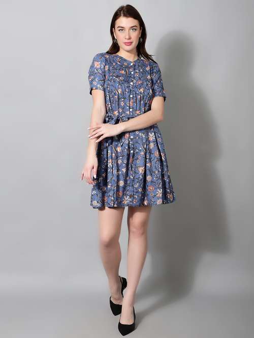 women's fit & flare floral dress - 18788966 -  Standard Image - 0