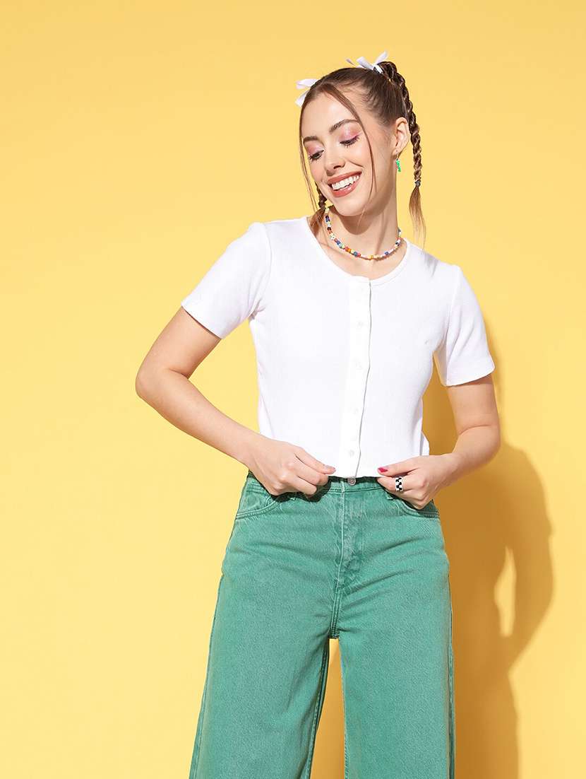 women's plain round neck t-shirt