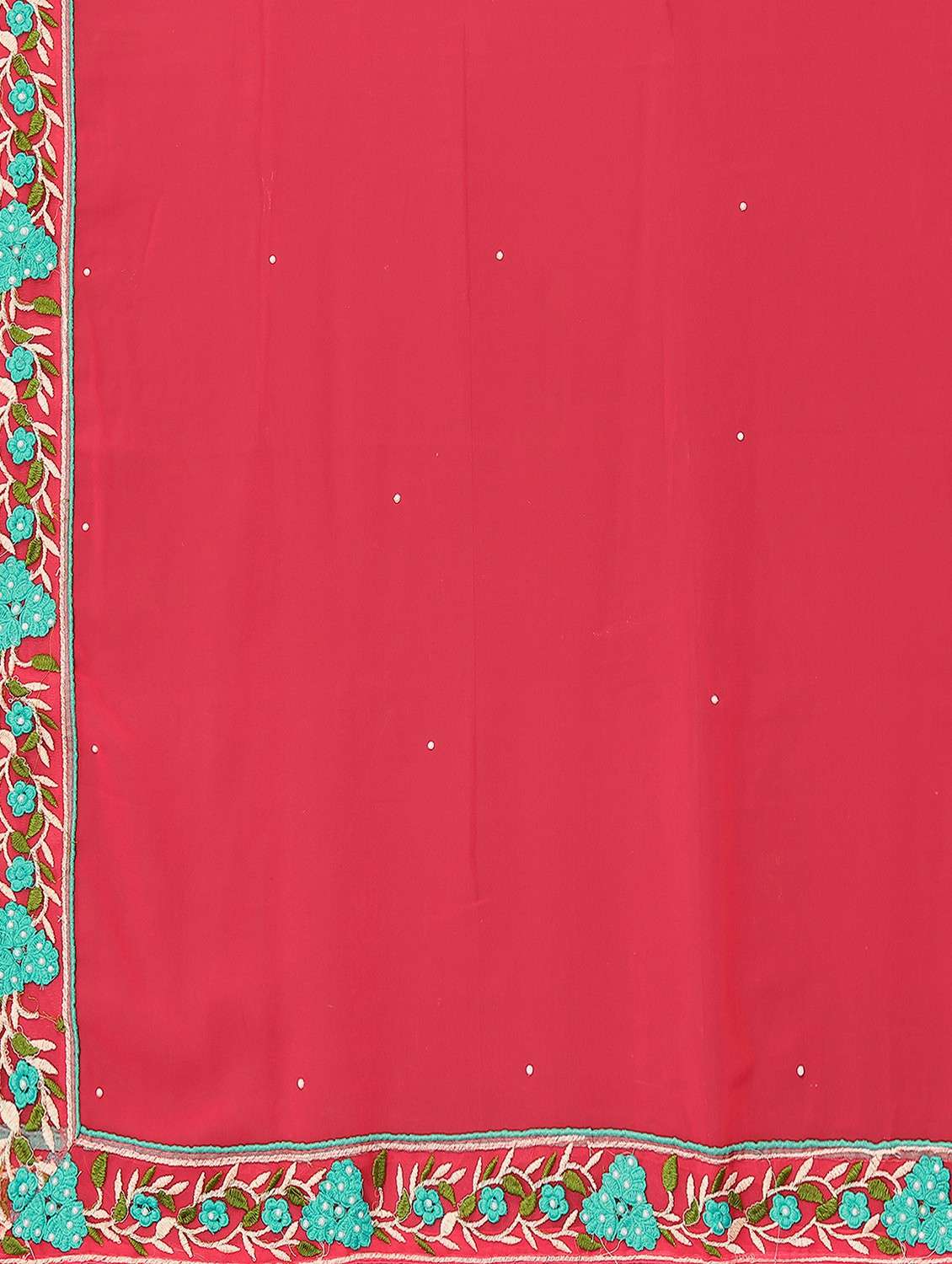 solid with bordered saree with blouse - 18790241 -  Standard Image - 3