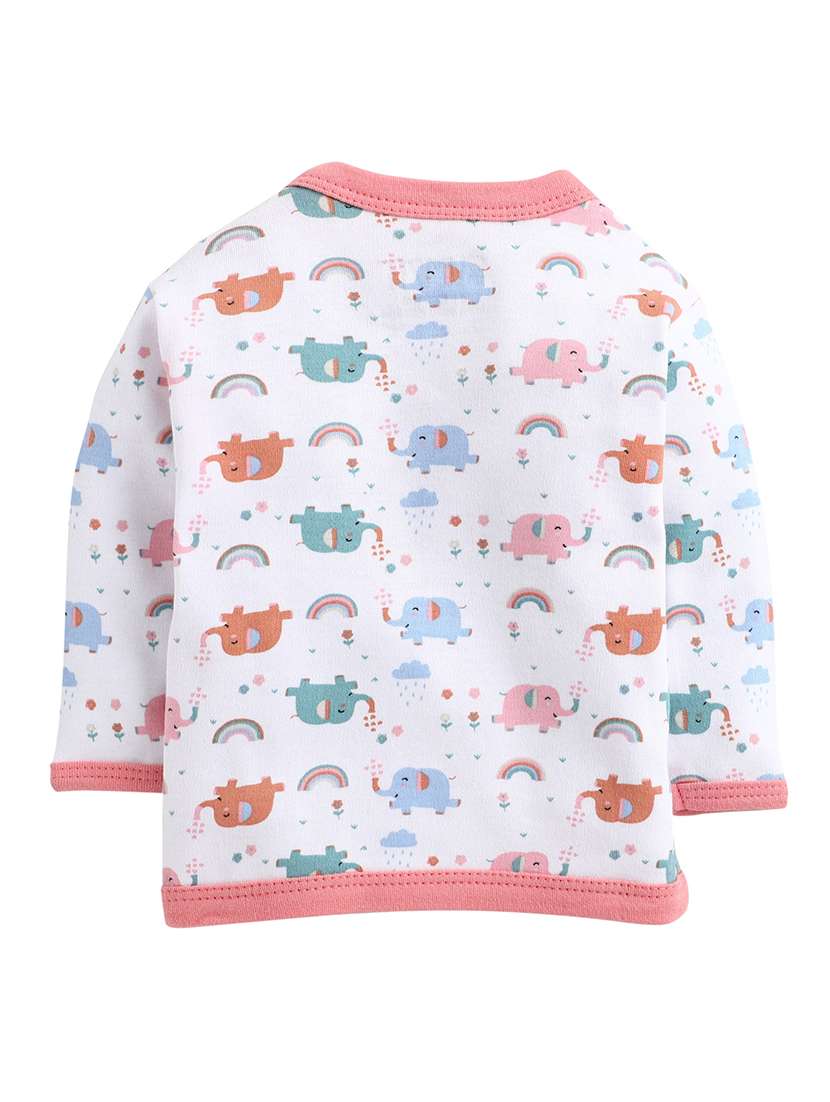 girls pack of 3 printed tees - 18800405 -  Standard Image - 3