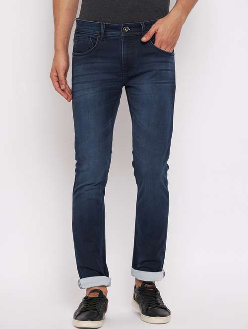 blue cotton blend jeans - 18801174 -  Standard Image - 0