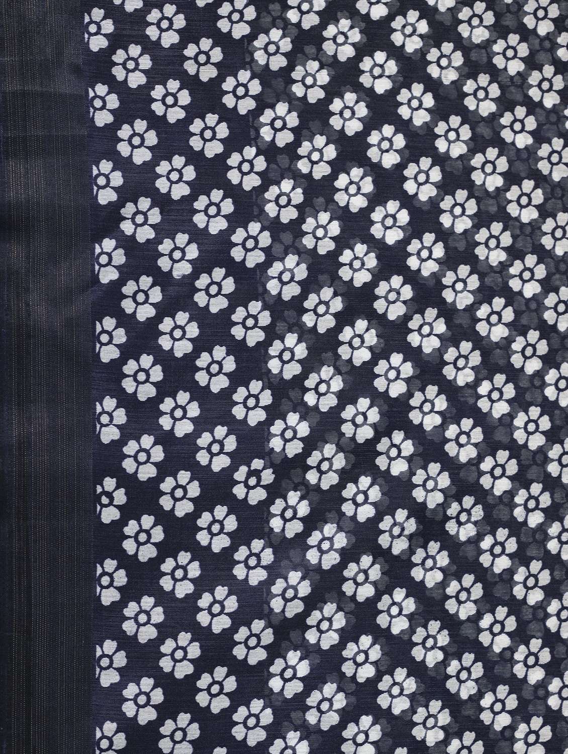 women's batik blue colored saree with blouse - 18801366 -  Standard Image - 5