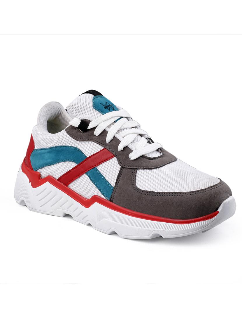 multi colored synthetic lace up sneakers - 18801570 - Zoom Image - 0
