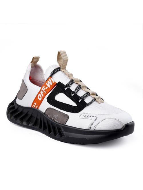multi colored synthetic lace up sneakers - 18801574 -  Standard Image - 0