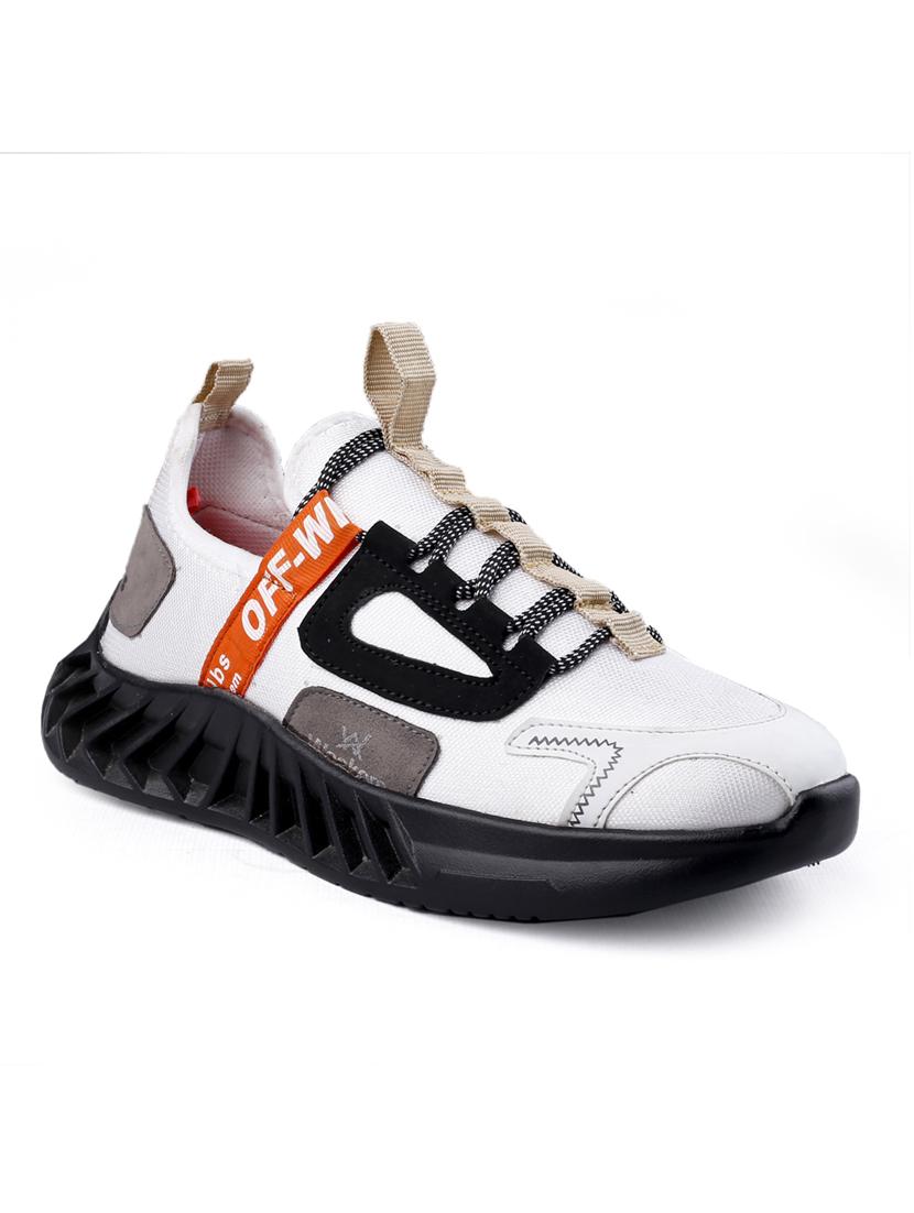 multi colored synthetic lace up sneakers - 18801574 -  Zoom Image - 0