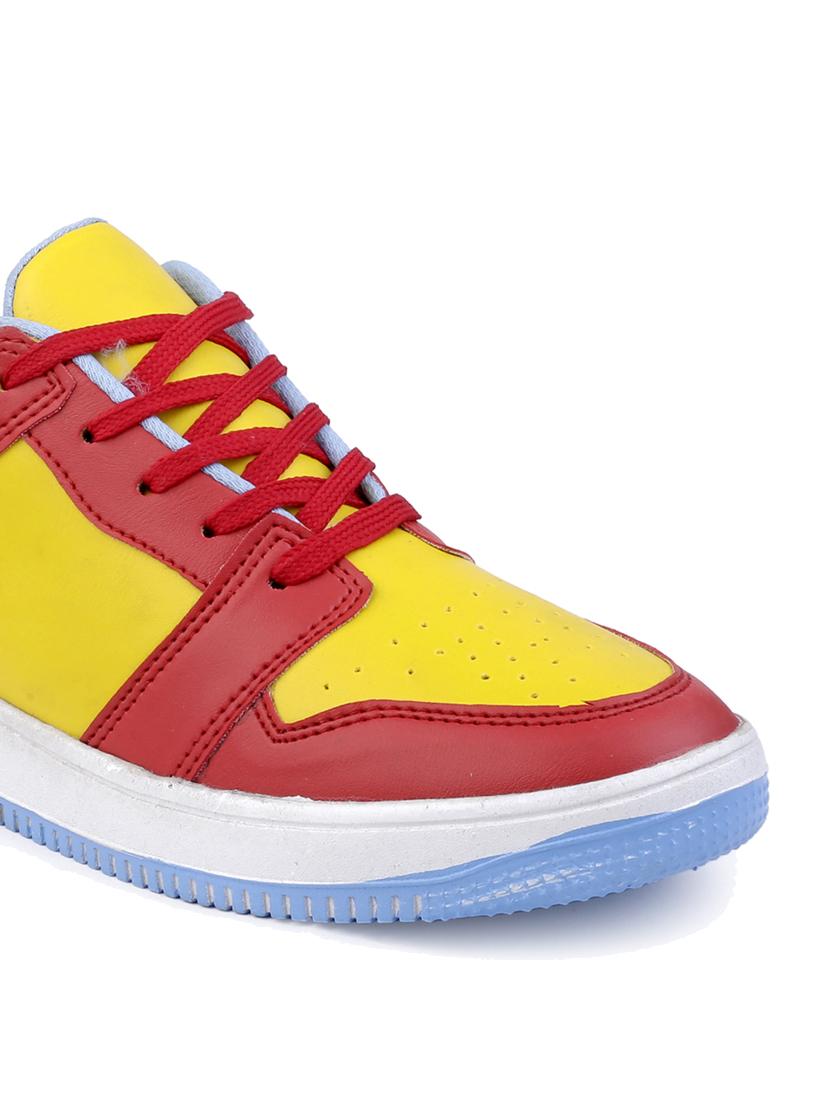 multi colored synthetic lace up sneakers - 18801586 - Standard Image - 5