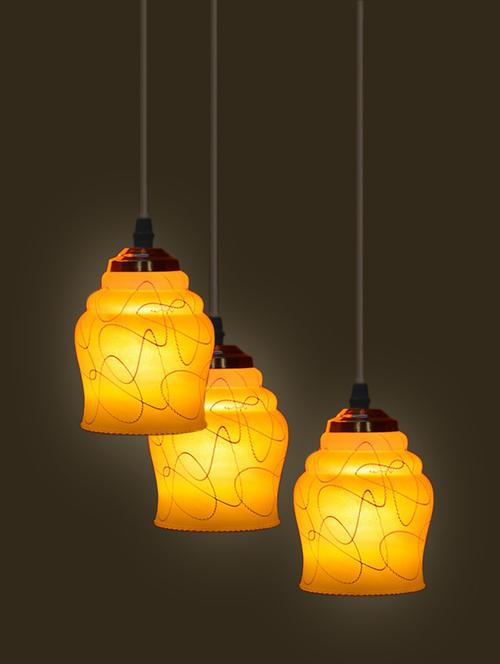 somil new design pendant hanging lamp, colorful glass shade with metal ceiling fitting fixture - 18808322 - Standard Image - 0