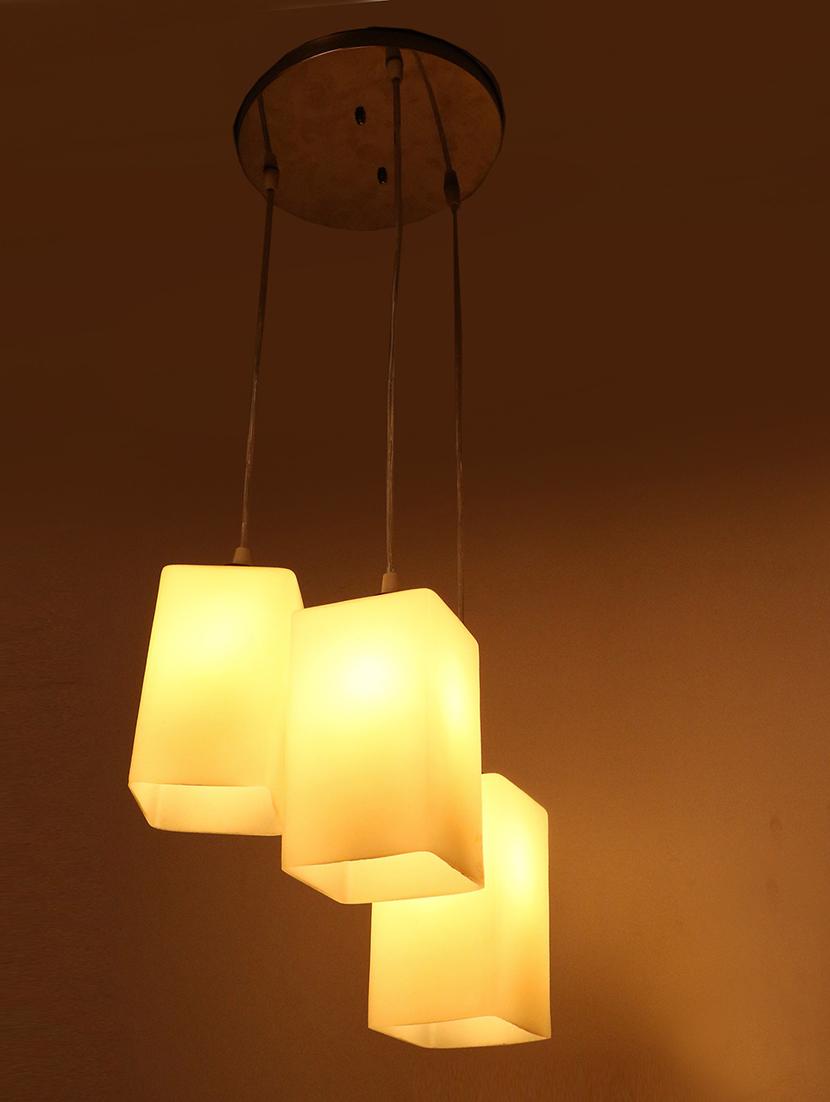 somil new design pendant hanging lamp, colorful glass shade with metal ceiling fitting fixture - 18808326 - Zoom Image - 0