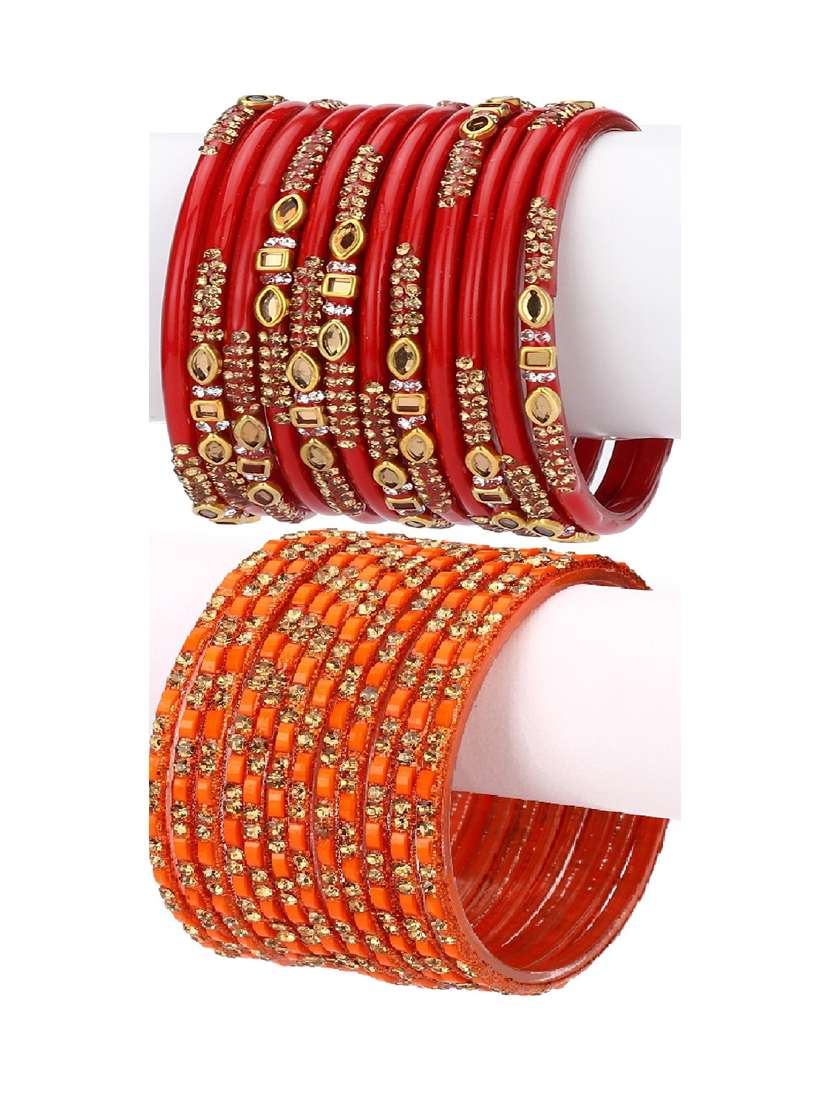 multi colored glass bangle