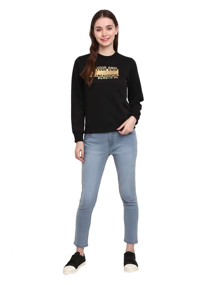 women's chest print sweatshirt - 18823058 -  Standard Image - 3