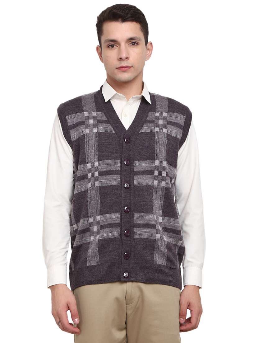 brown cotton cardigan