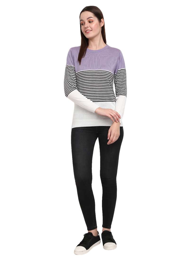 round neck printed pullover - 18823140 -  Standard Image - 3