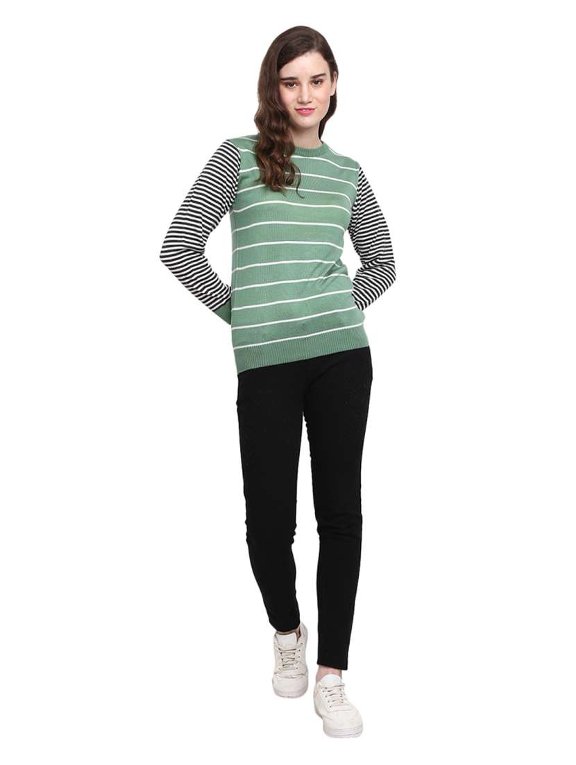 round neck printed pullover - 18823141 - Standard Image - 3