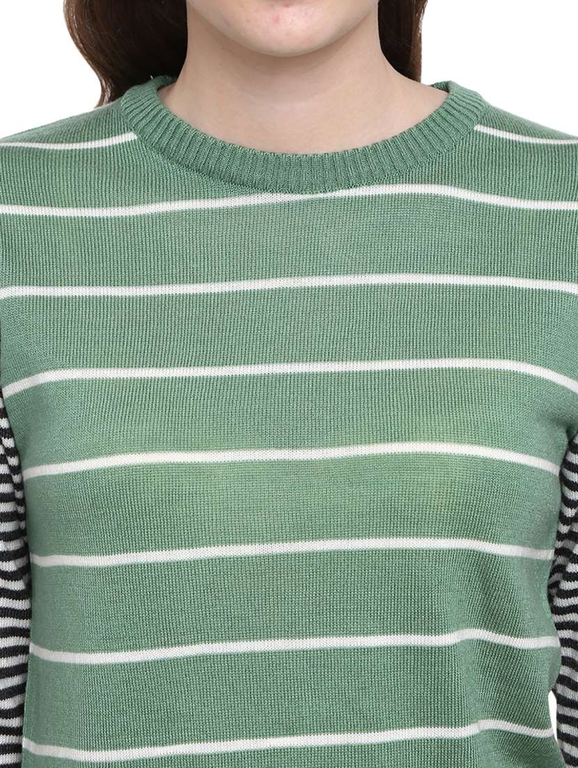 round neck printed pullover - 18823141 - Standard Image - 5