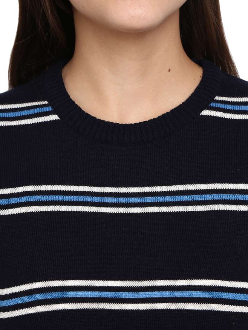 navy blue striped pullover - 18823162 -  Standard Image - 5