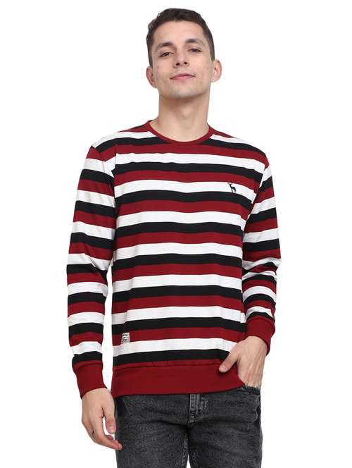 men striped long sleeve regular fit sweatshirt - 18823179 -  Standard Image - 0