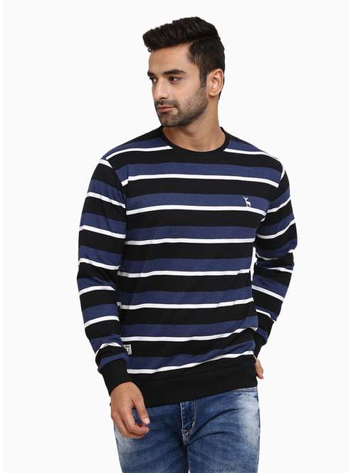 men striped long sleeve sweatshirt - 18823190 -  Standard Image - 0