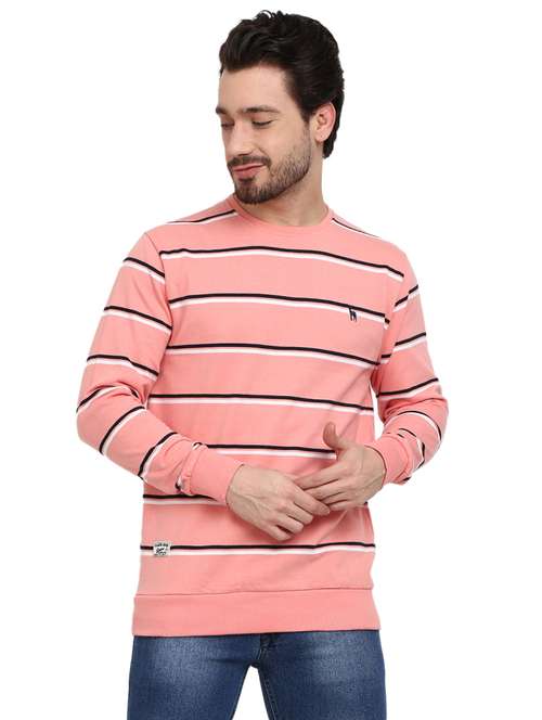 men striped long sleeve regular fit sweatshirt - 18823217 -  Standard Image - 0