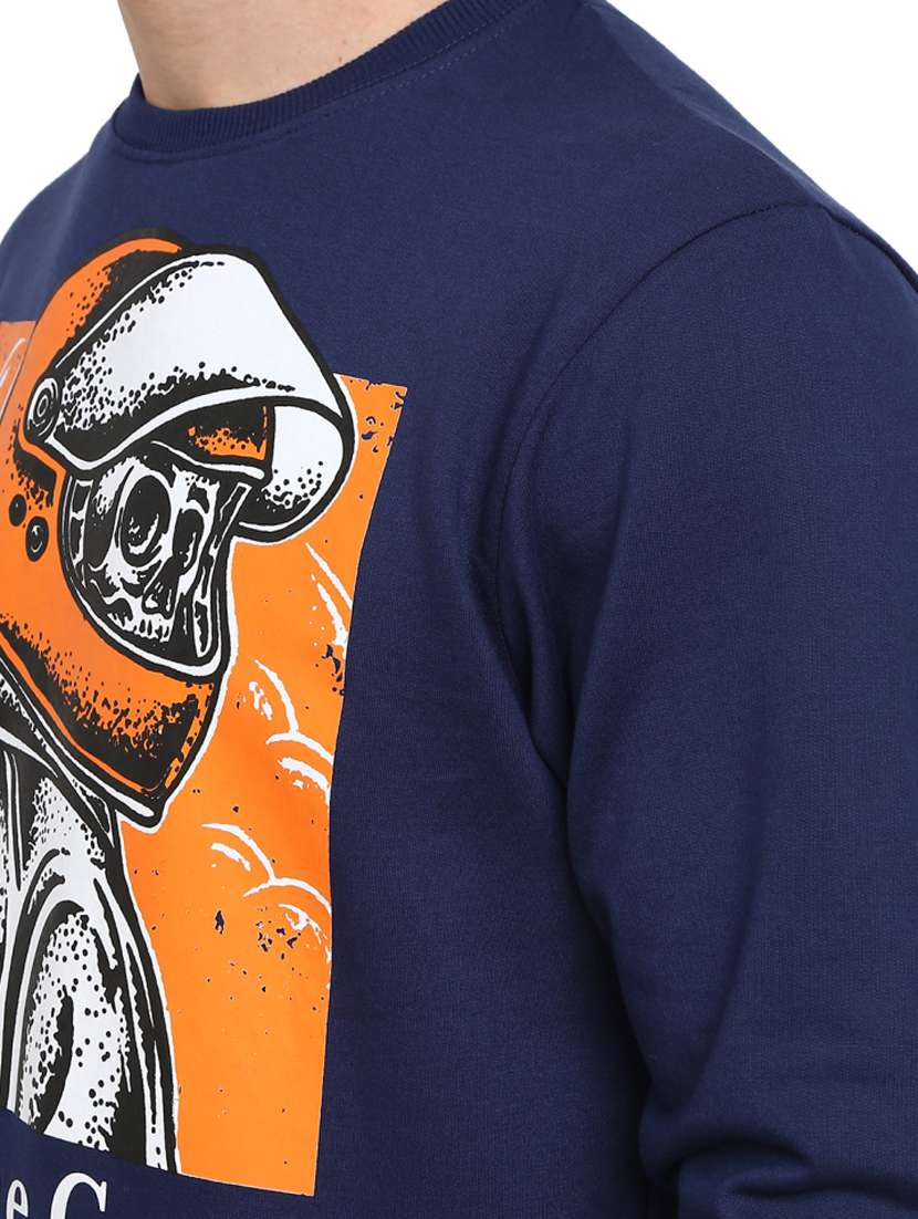 mens front print sweatshirt - 18823238 -  Standard Image - 5