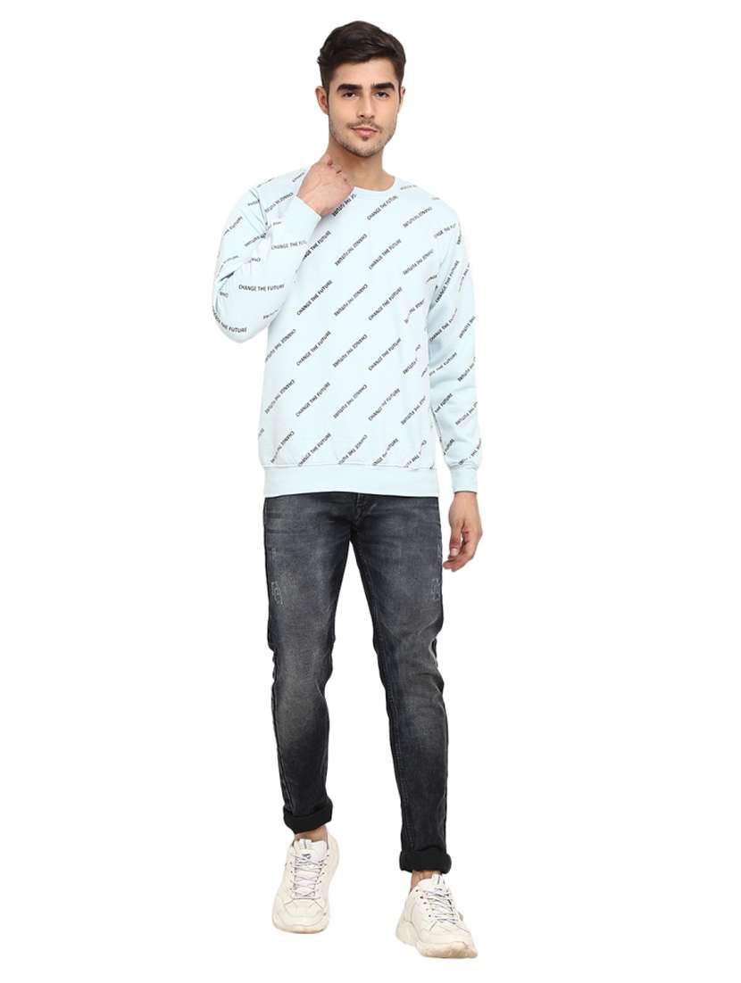 men typographic long sleeve regular fit sweatshirt - 18823246 -  Standard Image - 3