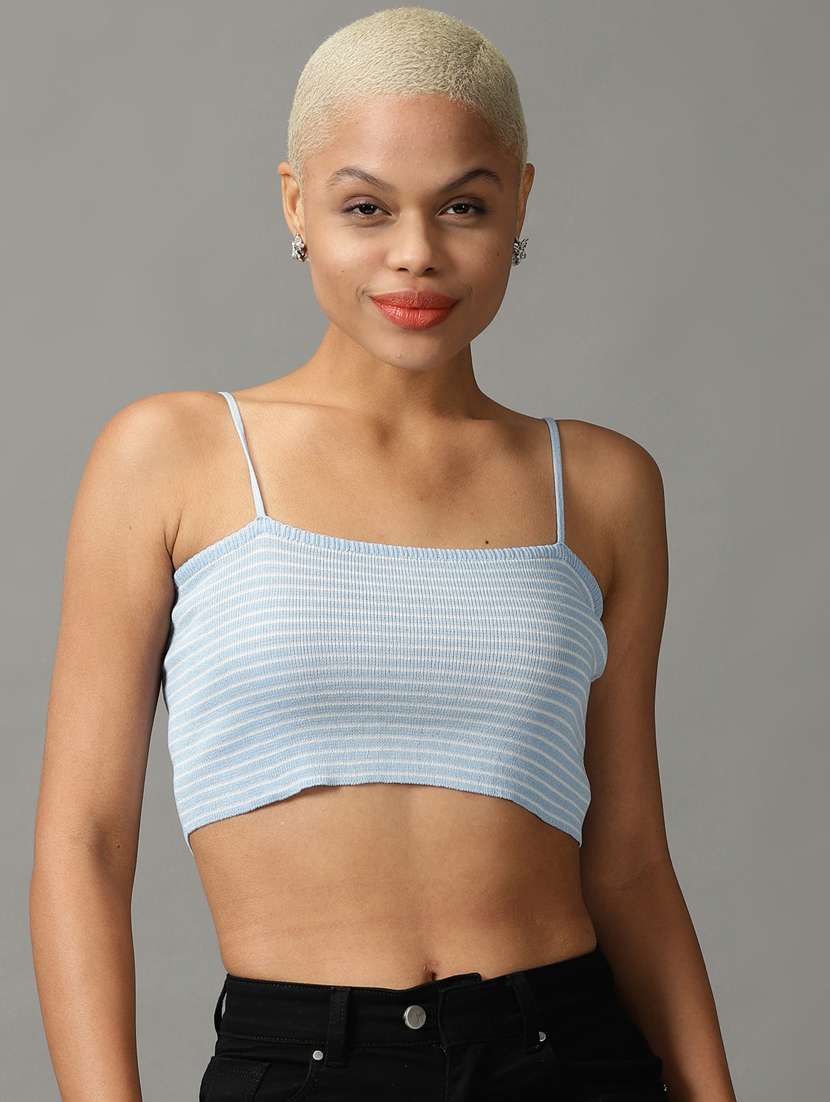 women's crop shoulder strap top - 18824205 -  Zoom Image - 0