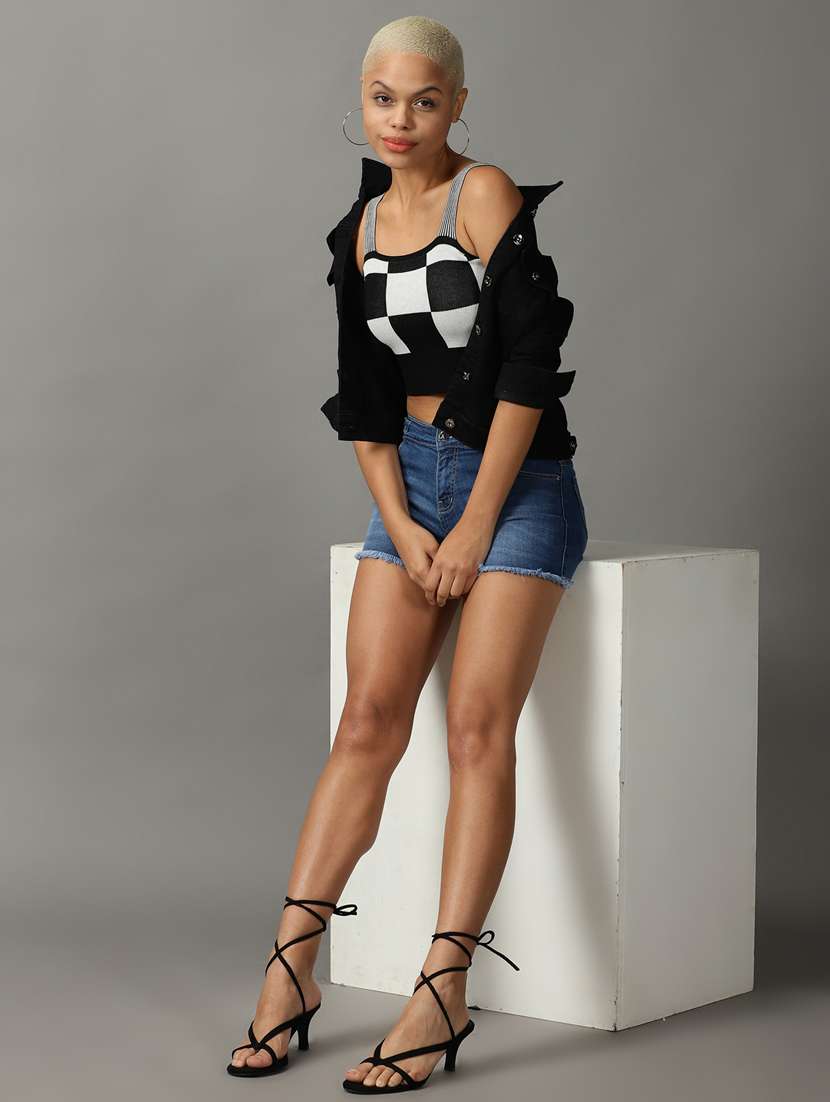 women's crop shoulder strap top - 18824268 -  Standard Image - 3