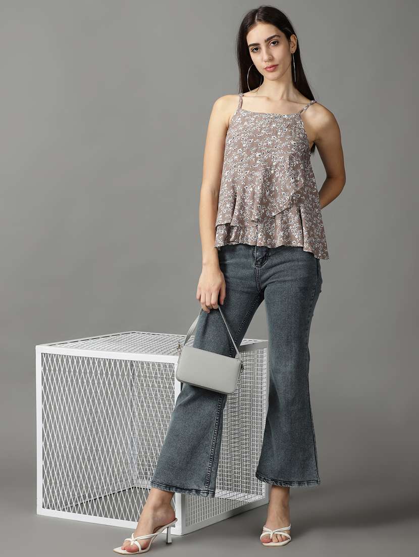 women's layered square neck top - 18824306 -  Standard Image - 3