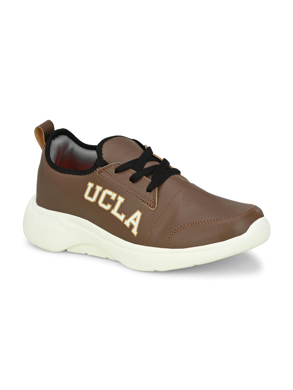 brown synthetic sport shoes - 18824378 -  Zoom Image - 0