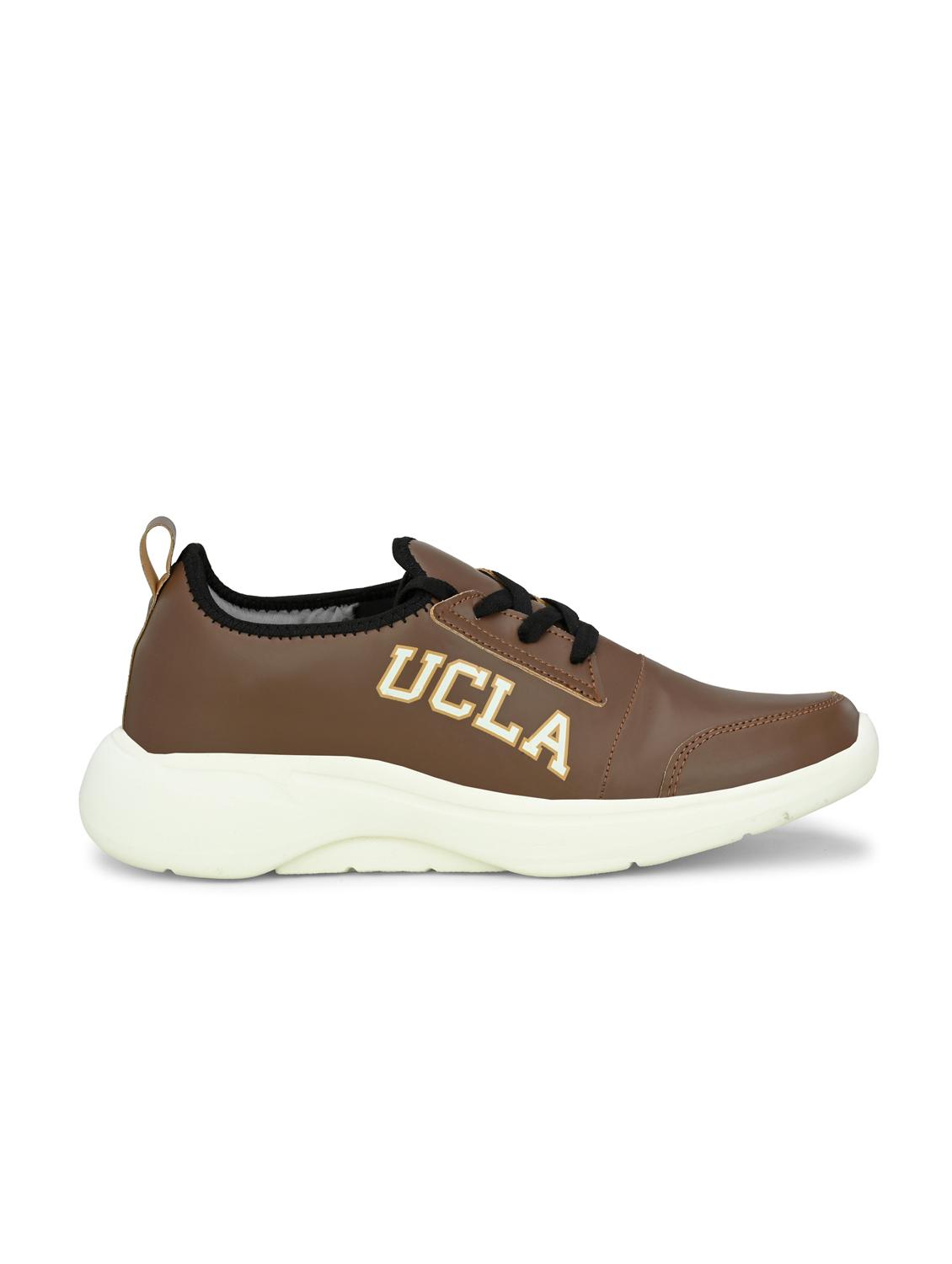 brown synthetic sport shoes - 18824378 - Standard Image - 3