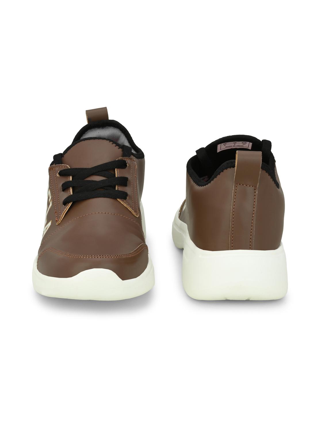 brown synthetic sport shoes - 18824378 - Standard Image - 5
