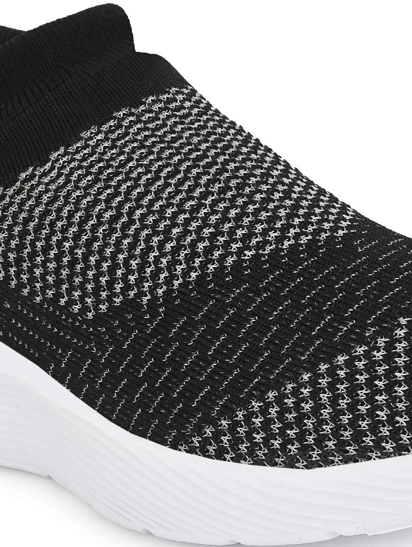 black slip on sport shoes - 18824387 -  Standard Image - 3