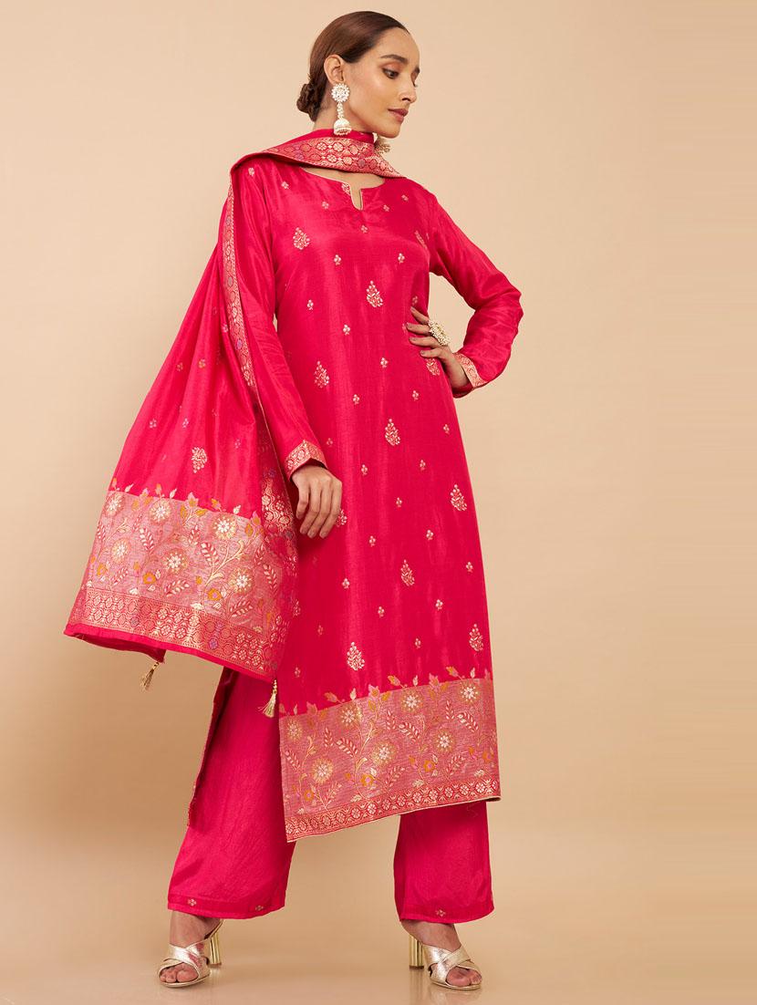embroidered unstitched suit set - 18826867 - Zoom Image - 0