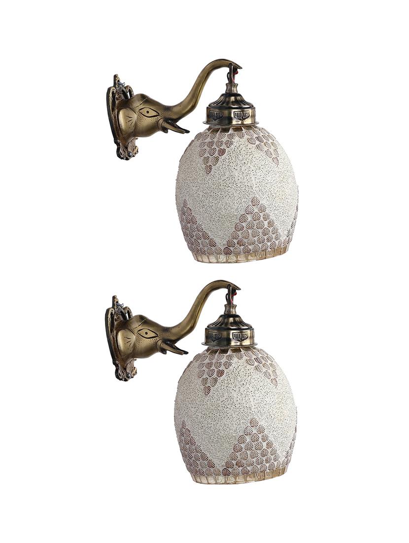 stylish hand decorative colorful glass wall lamp light with elephant shape fitting ( set of two )ew-el86 - 18835649 -  Zoom Image - 0