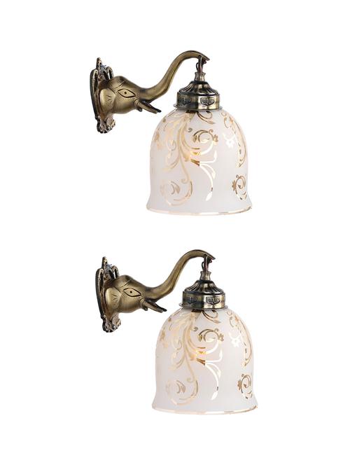 stylish hand decorative colorful glass wall lamp light with elephant shape fitting ( set of two )ew-el88 - 18835653 - Standard Image - 0